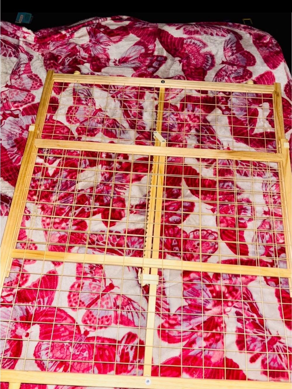 Wooden baby gate